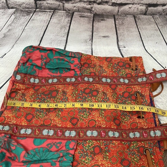 LOOP Boho‎ Beach Bag Lobster Seashell Floral Vacation Festival Style Bold Bright - Picture 8 of 15